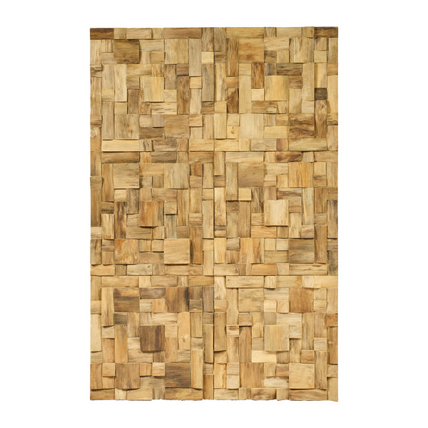 Parete in legno di TEAK –  L100xP3XH150 cm "MOZAIK"