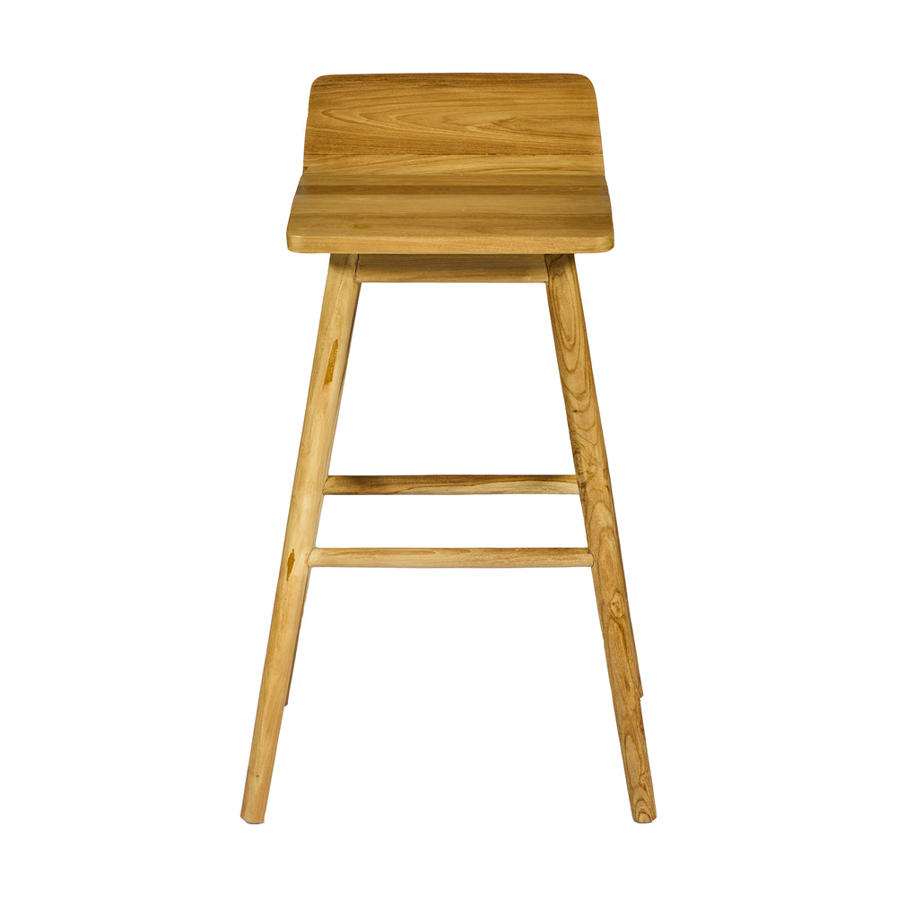 Sgabello in TEAK L38xP43XH75/85cm "MARTINI"
