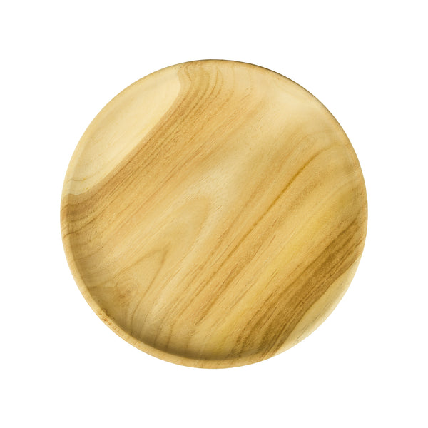 Piatto in LEGNO di TEAK Ø26xH3 cm "LUMA"