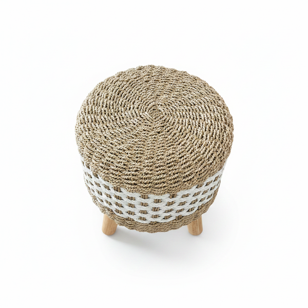 Pouf – Vista Dall'alto Sfondo Bianco
