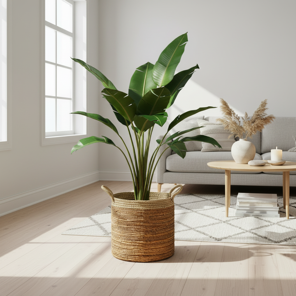RAFFO – Cesto con strelitzia