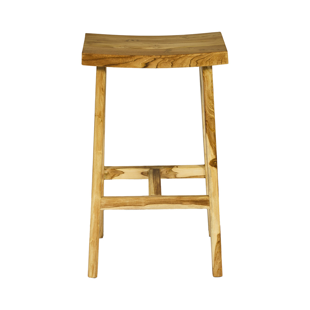 Sgabello in TEAK L43xP30XH71cm "SOFIA"
