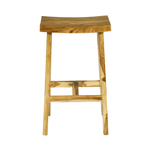 Sgabello in TEAK L43xP30XH71cm "SOFIA"