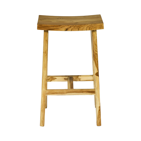 Sgabello in TEAK L43xP30XH71cm "SOFIA"