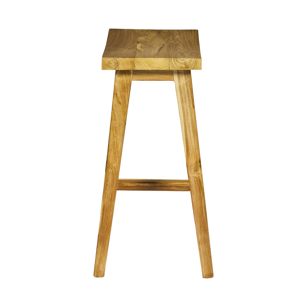 Sgabello in TEAK L43xP30XH71cm "SOFIA"