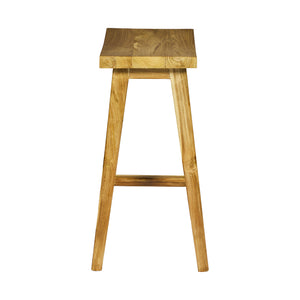 Sgabello in TEAK L43xP30XH71cm "SOFIA"