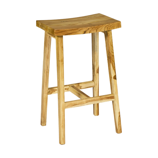 Sgabello in TEAK L43xP30XH71cm "SOFIA"