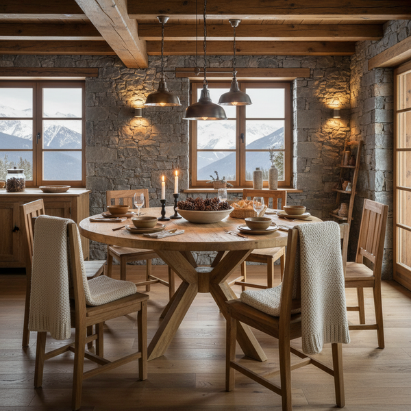 Tavolo Dalton - Chalet montagna formato quadrato