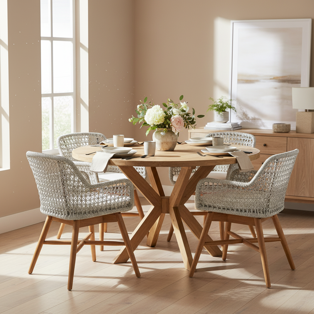 Tavolo DALTON con sedie VERONIKA