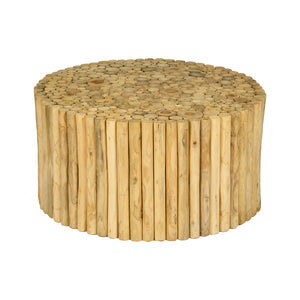 Tavolino da caffè in legno di Teak  – Ø80 x H40 cm  "TOLINO"
