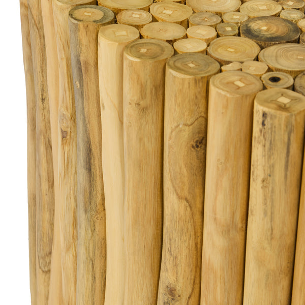 Tavolino da caffè in legno di Teak  – Ø80 x H40 cm  "TOLINO"