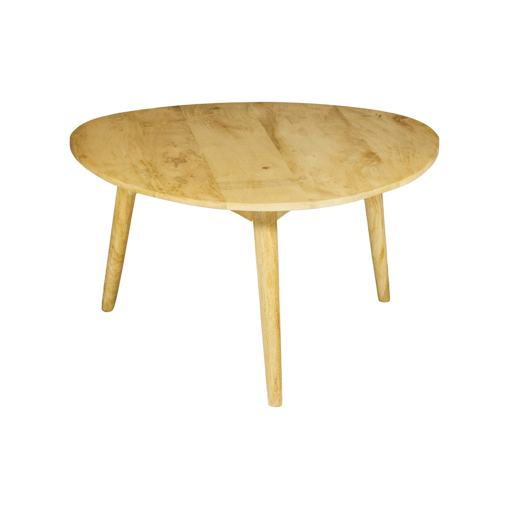Tavolino da caffè in legno massello di mango  – Ø85 x H46 cm  "URBAN"