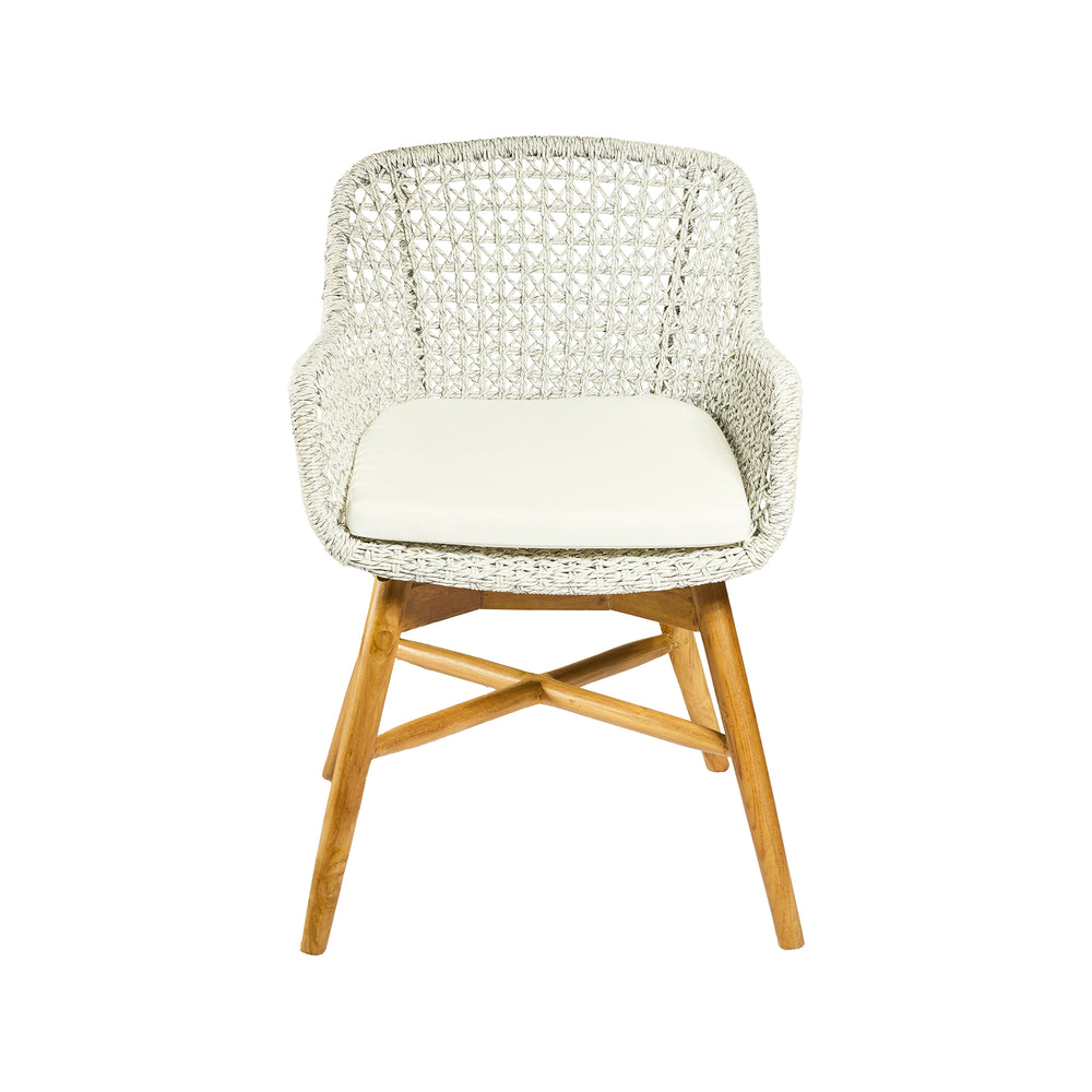 Sedia in TEAK e CORDA L59xP65xA84 cm "VERONIKA"