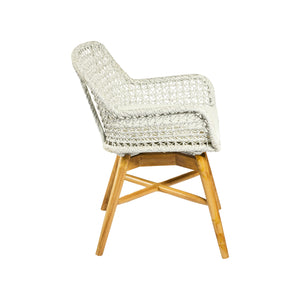 Sedia in TEAK e CORDA L59xP65xA84 cm "VERONIKA"