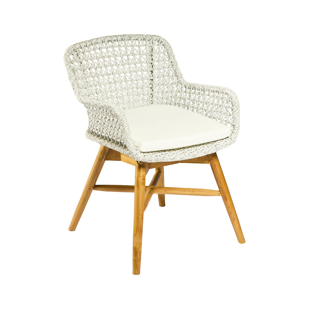 Sedia in TEAK e CORDA L59xP65xA84 cm "VERONIKA"