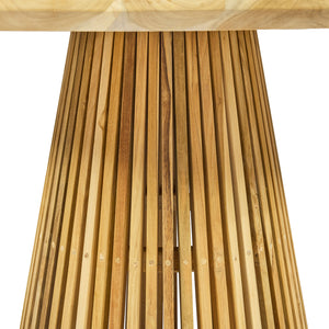 Tavolo rotondo da pranzo in legno di teak – Ø120 H78 cm "ZENNO"